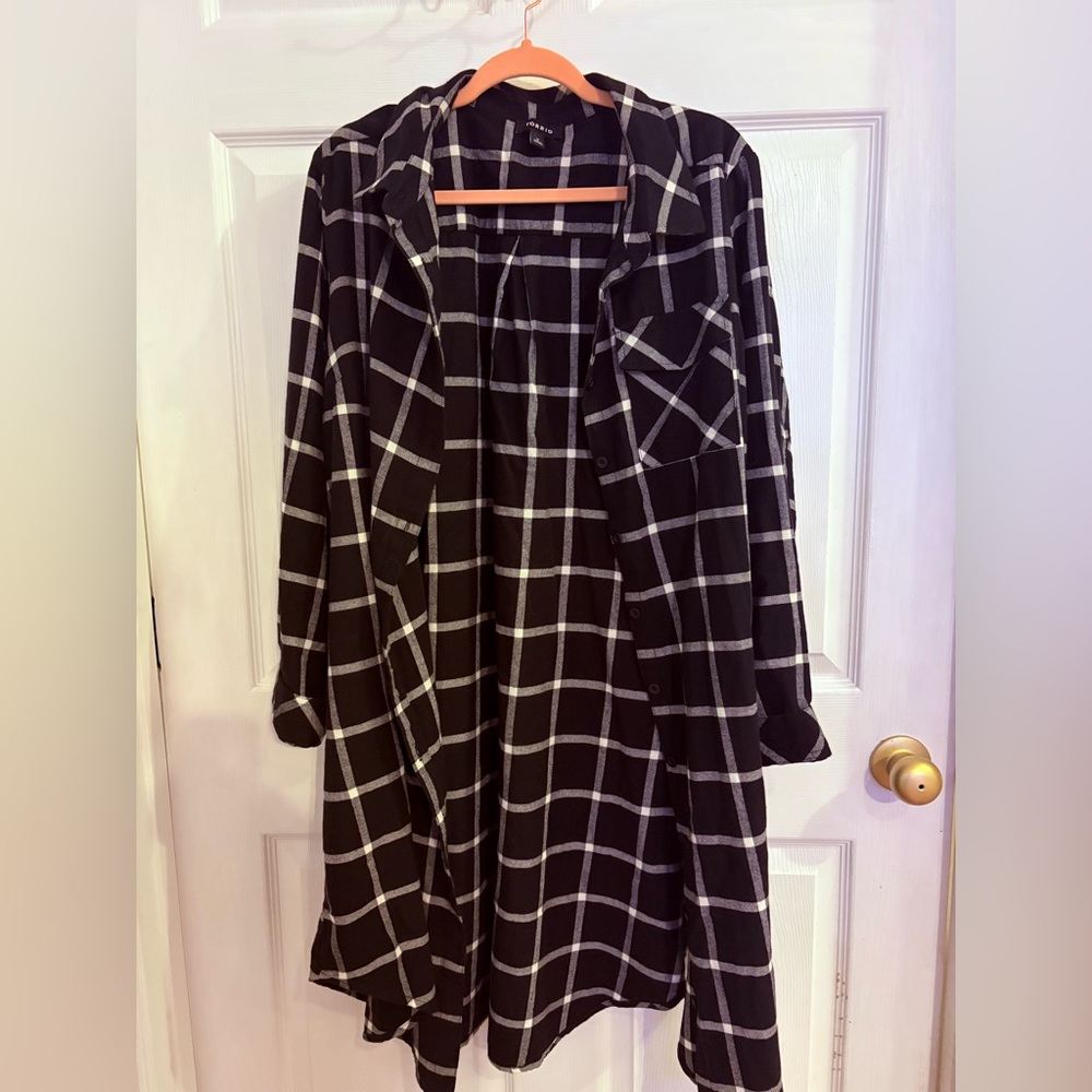 Torrid Flannel Midi Shacket